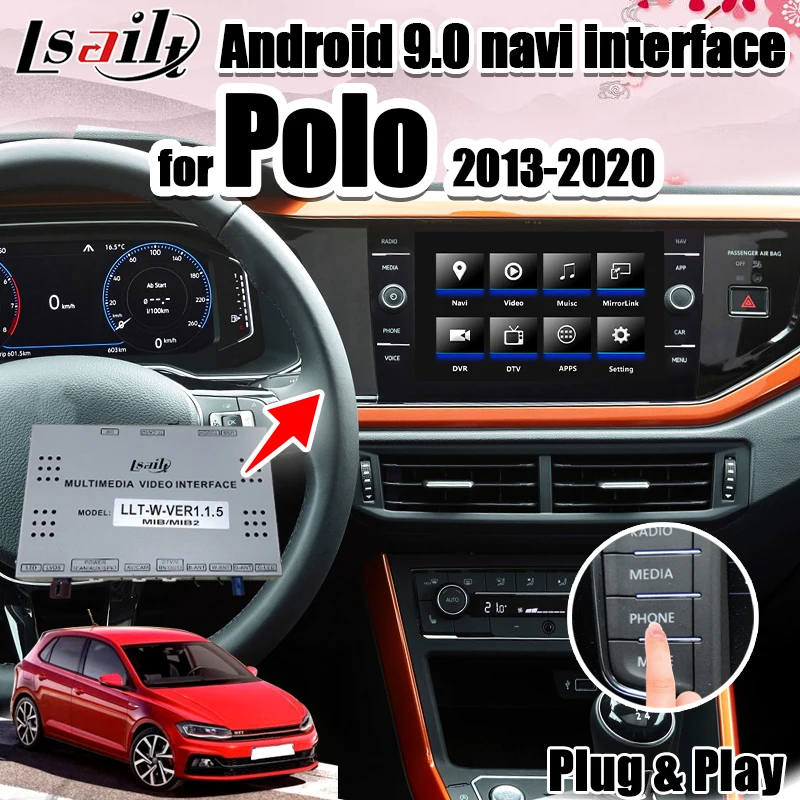 Lsailt Android 9 0 carplay и интерфейс android для Polo / Tiguan Seat Leon. .. 2013 20 MQB MIB auto|interface video audi|audi multimedia