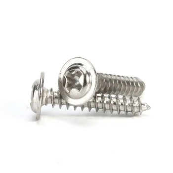 

M3 M4 Phillips Cross Recessed Washer Pan Head Self Tapping Screw Metric Thread Wafe Round Head Bolt Steel Nickel Plated