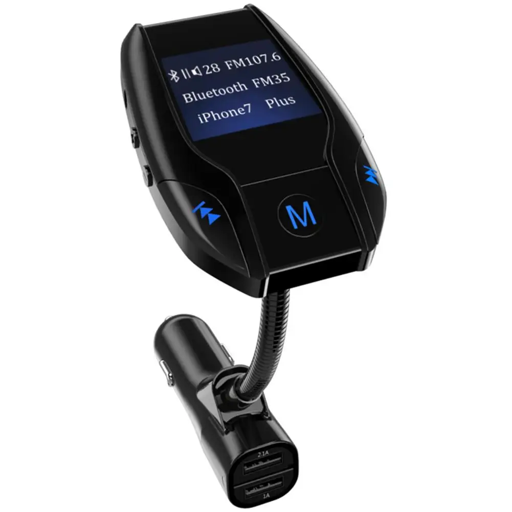 Bluetooth FM-трансмиттер адаптер автомобильный комплект с 1 44 дюймовым дисплеем TF