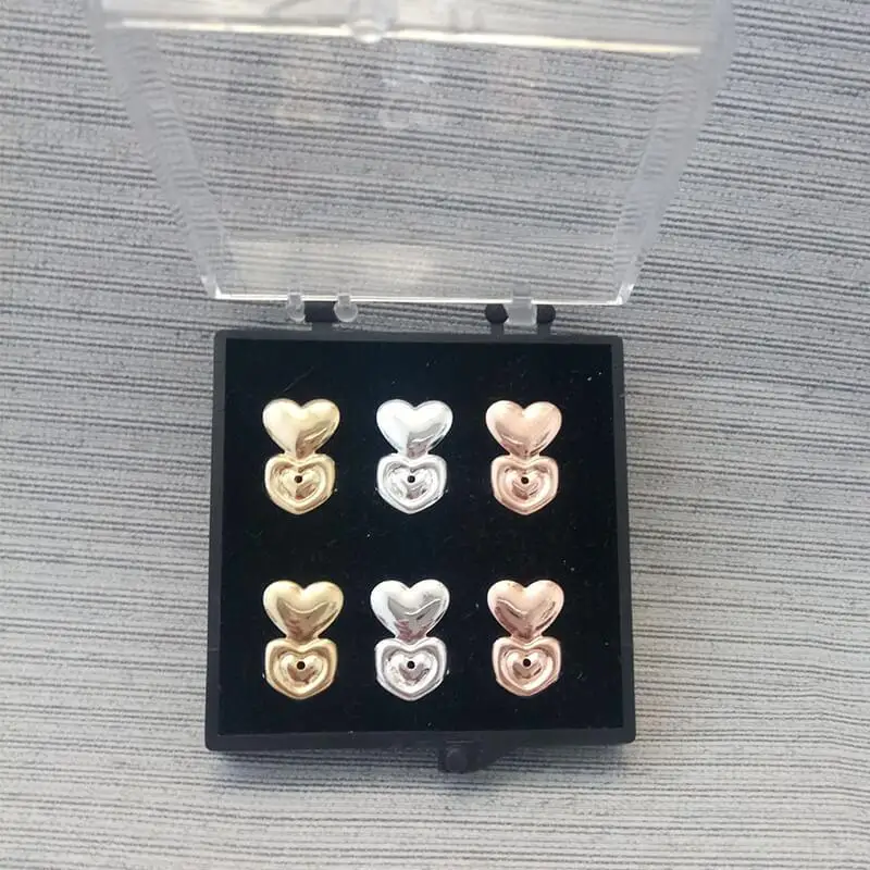 Стерлинговое Серебро 925 пробы, 3 пары, Bax Bear, серьги с задней частью, сердце, Лифтеры, прочно поддерживаются, гипоаллергенная бабочка, поднимается, сова, Корона