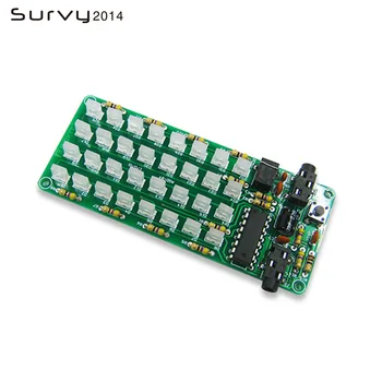 

8*4 Level Indicator Kit SMD Soldering Practice Board Audio Spectrum Indicator Electronic Production Parts DIY Kit AMP board