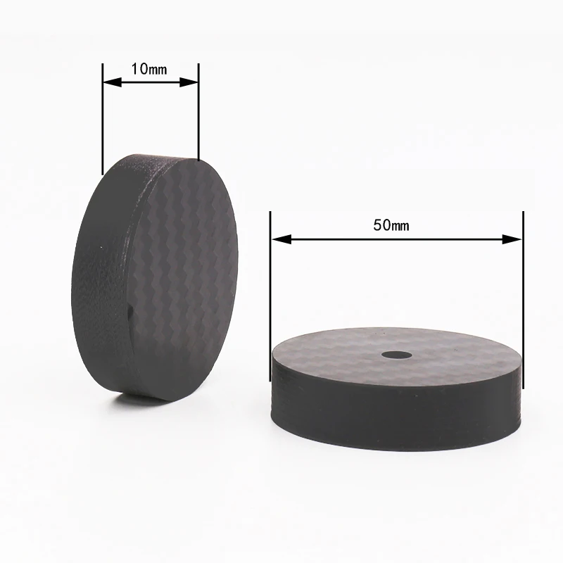 Кусок 50x10 мм углеродного волокна динамик стенд шип конусов база ног колодки, изоляция HIFI DIY ламповые усилители CD плеер аудио шасси