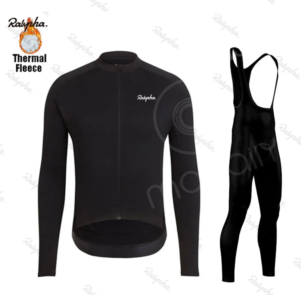 RCC Raphaing winter fleece bike suit Ropa Ciclismo men's top jersey outdoor riding mountain bike bicycle long sleeve riding suit
