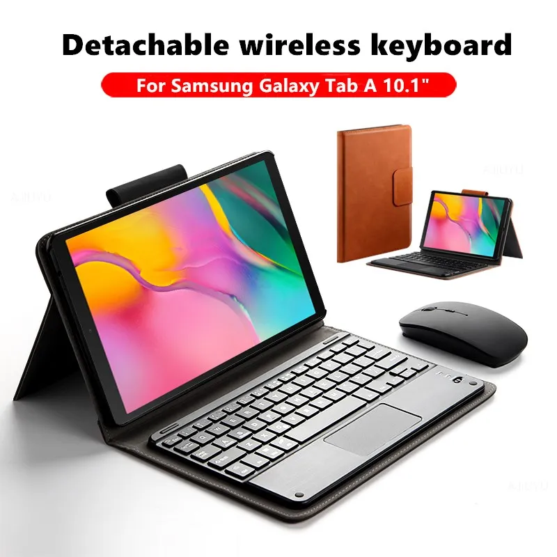 Чехол для Samsung Galaxy Tab A 10 1 дюйма защитный чехол планшета с Bluetooth и клавиатурой из
