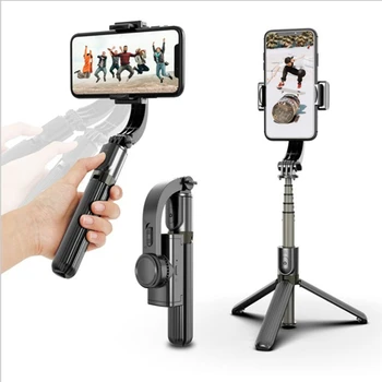 

L08 Bluetooth Handheld Gimbal Smartphone Stabilizer With tripod selfie stick handheld For iPhone Huawei Xiaomi Samsung
