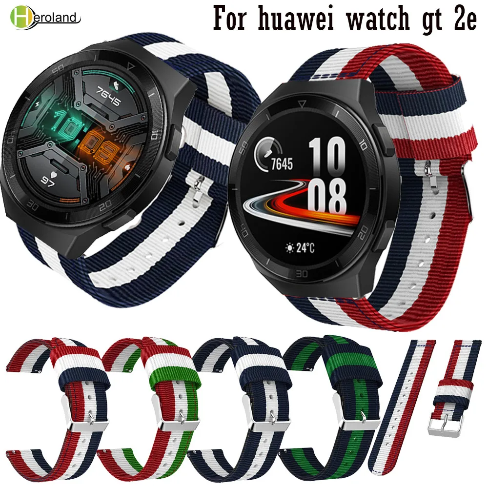 Ремешок нейлоновый 22 мм для смарт часов huawei watch gt 2e / gt2 46 мм|Ремешки часов| |