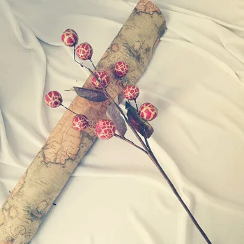 

Planta Artificial rama de la simulación de bayas falsa fruta Espino hogar boda decoración Navidad halloween Año Nuevo Floral