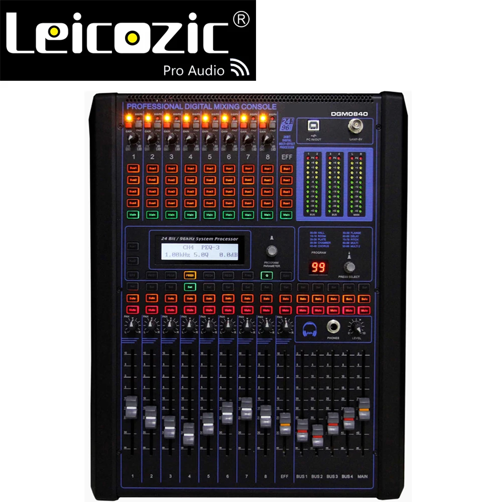 Leicozic 8-channel digital mixers professional