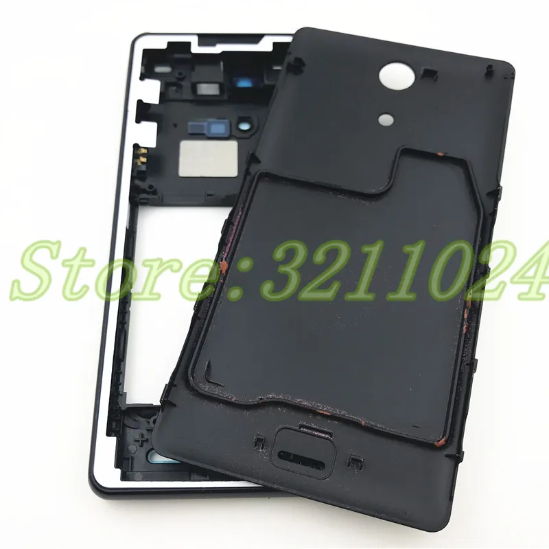 Penuh Housing Tengah Depan Frame Untuk Sony Xperia Zr M36h C5502 C5503 Piring Bezel Housing Lcd Bingkai Cove Dengan Baterai Cover Ponsel Rumah Frame Aliexpress