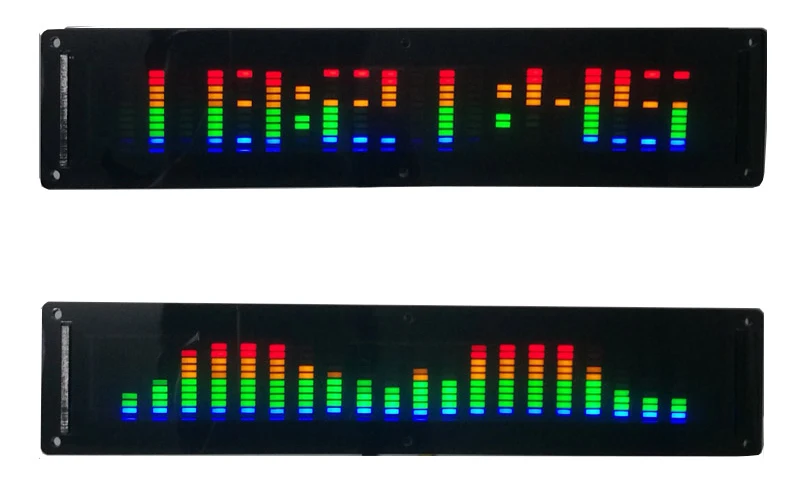 segmentos, 10 níveis de ritmo, relógio medidor de luz