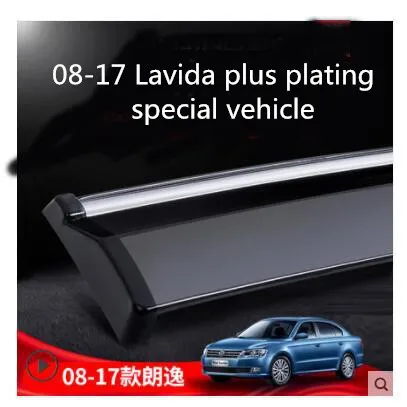 Экран для стекла подходит только для 08-19 Volkswagen Lavida трафарет для бровей дождевые полосы резиновые доски специальное украшение - Цвет: 08-17 Lavida