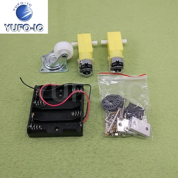 

Free Ship 1PCS Smart Car Chassis Suite Two Motor-Wheel X-0.18