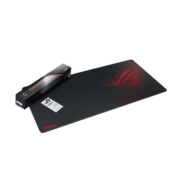 Коврик для мыши ASUS ROG Sheath резиновая основа, тканевая поверхность, 900 x 440 x 3 мм, цвет: черный/красный