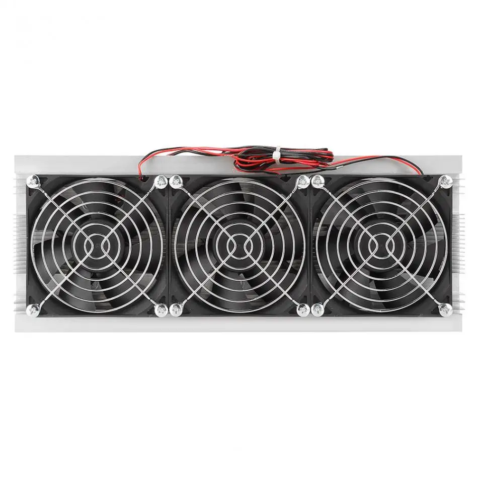 

Trinuclear Semiconductor Electronic Peltier Refrigeration Cold Space Small Air conditioner Water Cooling Aluminum radiator fan