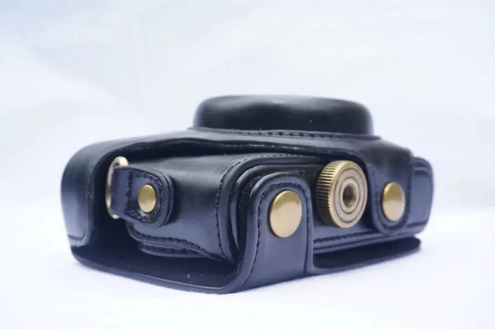 Для sony RX100M5 RX100M4 RX100M3 RX100M2 DSC-RX100 DSC-RX100M6 DSC-RX100M7RX100M5A черная карта цифровой контейнер для фотоаппарата кожаная сумка