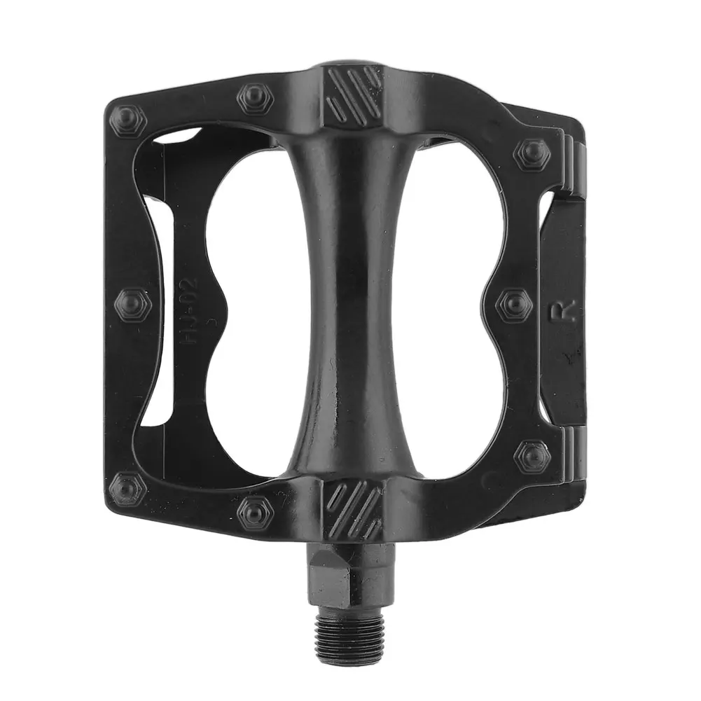 1 Pair MTB Cycling Road Mountain Bike Aluminum Alloy Flat Platform Pedals Black