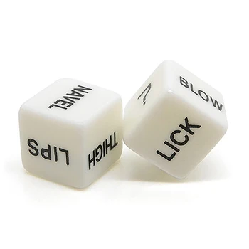 2 PCS / Set Sex Dice Erotic Craps Toys Love Dices Toys For Adults Games Sex Toys Couples Dice Sex Game Bar Toy Couple Gift 3