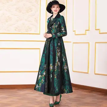 

Women 2020 New Spring Autumn Long-sleeve Trench Coat Female Vintage Slim Outwear With Belt Ladies Casual Fashion Windbreaker L17