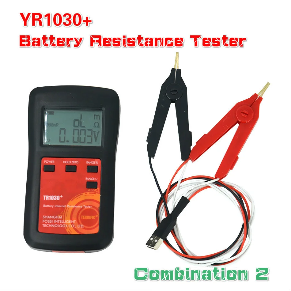 

TR1030 Lithium Battery Internal Resistance Tester YR1030 18650 Nickel Hydride Lead Acid Alkaline Battery Tester Combination 2