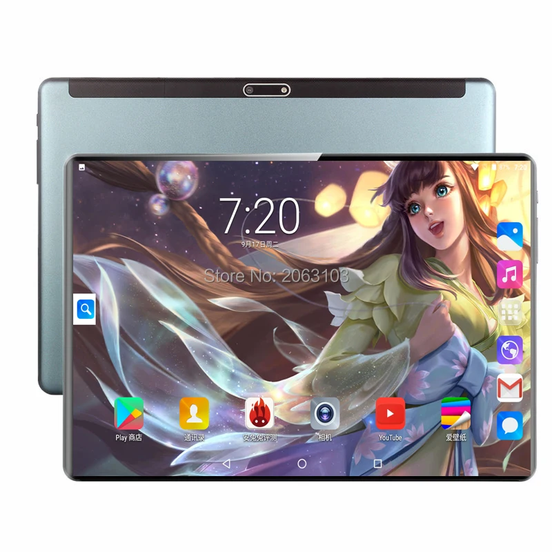 

2020 New Design 10 inch Tablets Android 9.0 OS 6GB+128GB ROM Dual Camera 8MP SIM Tablet PC Wifi GPS 4G Lte Mobile Phone pad