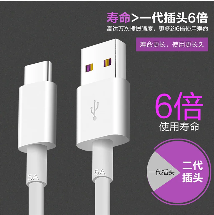 huawei 5A кабель supercharge P30 P20 mate 9/10/20 P10 pro honor 20 note 10 view 20 usb type C кабель супер зарядный шнур