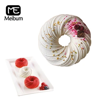 

Meibum 8 Style French Dessert Mousse Mould Silicone Cake Mold Homemade Party Spiral Chocolate Muffin Pastry Pan Baking Tools