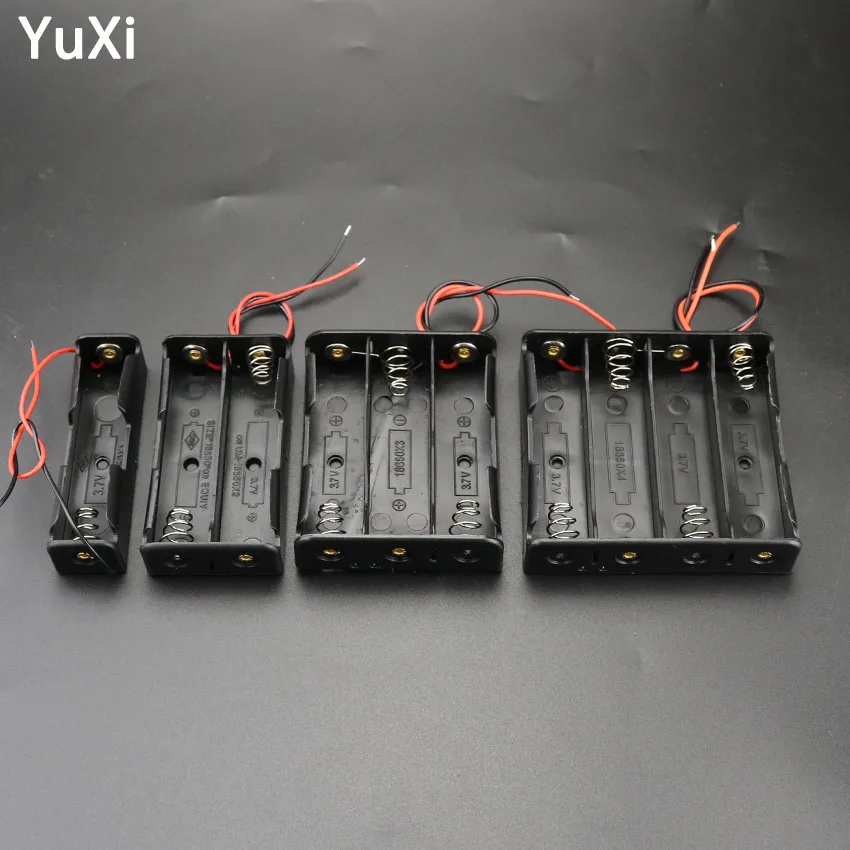 Ящик для хранения батарей 1x2x3x4x18650 чехол 1 - 4 слота DIY зажим держатель контейнера