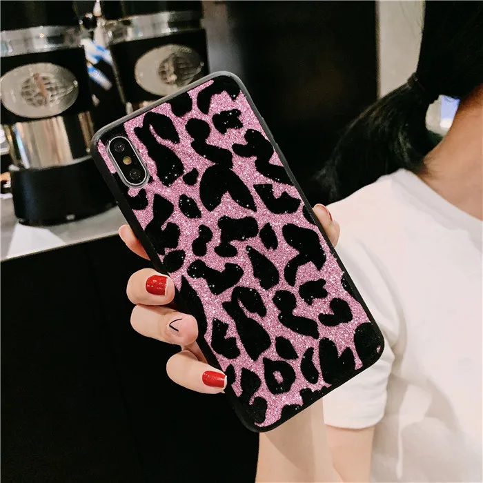 Модные леопардовые чехол сверкающий с блестками для Huawei Honor 8X20 pro P20 P30 Pro Lite p smart Lite Nova 3i 5 4 E y7 y9 Y6 7C - Цвет: 3