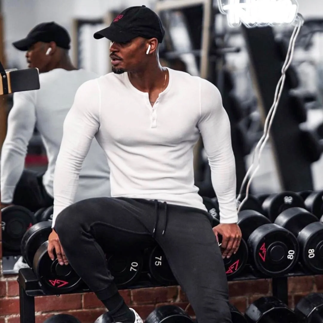Эластичный свитер с длинным рукавом для фитнеса с надписью Muscle Brother, хлопок, влагоотводящий Быстросохнущий удобный модный свитер в европейском и американском стиле