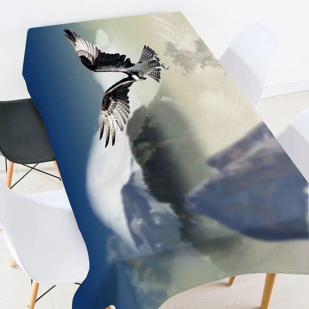 LY1212010216 Waterproof/oil-proof Polyester Rectangular Table Cover 152*214 CM Home Restaurant Table Cloth Cabinet Cover