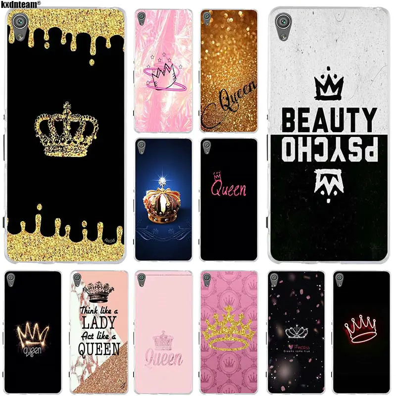 Slim Silicone Soft TPU Cell Phone Case For Sony Xperia Z Z1 Z2 Z3 Z4 Z5 Compact Mini M2 M4 M5 E3 E5 T3 Queen Crown King Princess | Мобильные