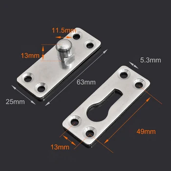 

Home & Living Bedroom Hanging Rail Invisible Clasp Bracket Mount Connector Tool