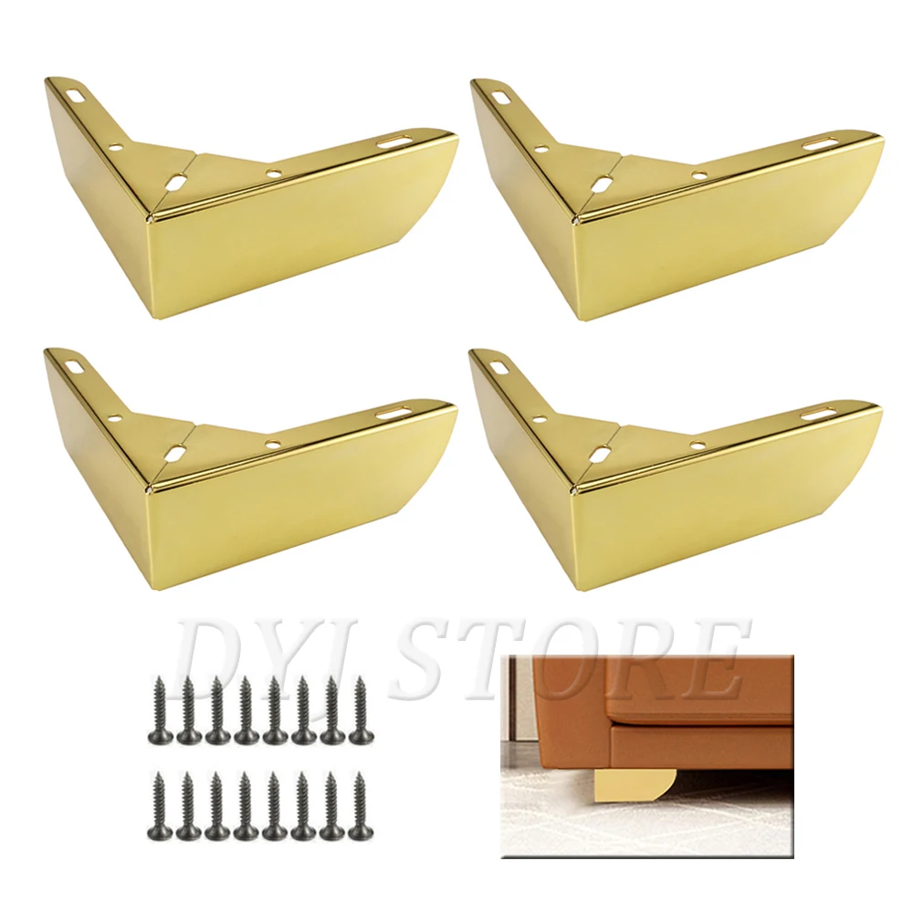 

2/4 Pack Hollow Out Furniture Sofa Legs Modern Style Metal Furniture Legs For Sofa Cabinet tv stands beds dressers With Screws