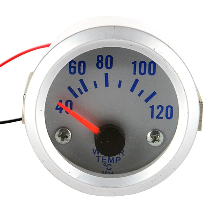 

12V Modified Car Universal Water Thermometer White Hands Automobile Instrument Wholesale Cross Border Hot Sales
