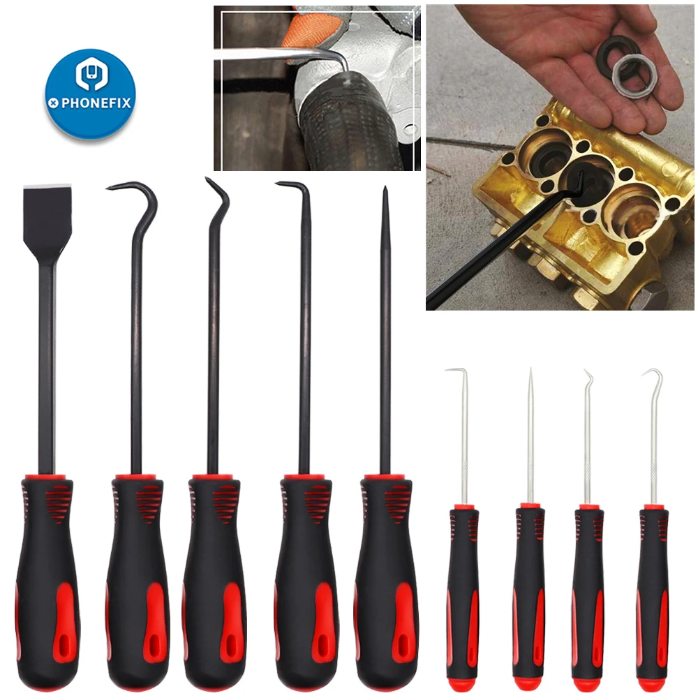 9PCS Hook Oil Seal Fuel Seal O Ring Removal Tool Set Precision Scraper