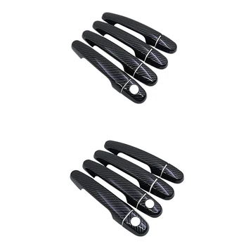 

4PCS Carbon Fiber Door Handle Trim For Vios Yaris Vitz XP150 2014-20