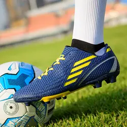 Мужские носки футбольные кроссовки уличная Мужская Спортивная обувь футбол искусственная земля детская обувь унисекс длинные шипы