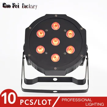 

7*12W RGBW 4IN1 upLighting Led Par Cans Light Led 7x12 DMX Led Par Stage Lighting Effect (10pcs/lot)