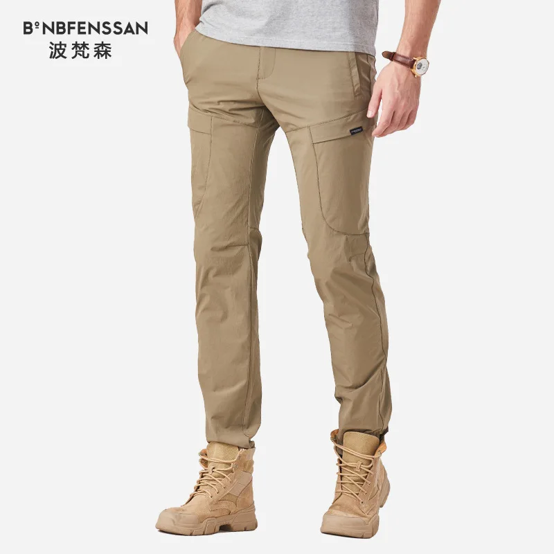 

3730-guo bo fansen Outdoor Spring And Summer Quick Drying Pants Men's Large Size Slim Fit kuai gan ku Thin Climbing Pants Trouse