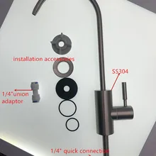 Нержавеющая сталь NSF CE ROHS кран для питьевой воды для любых блоков RO или системы фильтрации воды, кухня/Раковина фильтр для воды кран