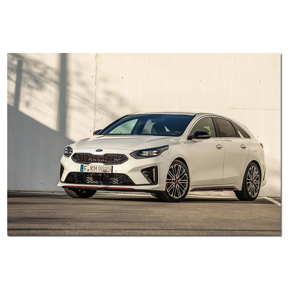Cars Poster Kia ProCeed GT Wallpaper HD Prints Canvas Painting Wall art Picture Home Decorations | Дом и сад