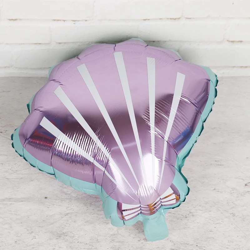 Тема русалки одноразовые принадлежности для вечеринки воздушный шар баннер спиральная лента шляпа украшение детей день рождения украшения - Цвет: Purple