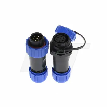 

2set SP13 7Pin Circular Cable Connector Male Plug & Docking Female Socket Waterproof IP68 Connector