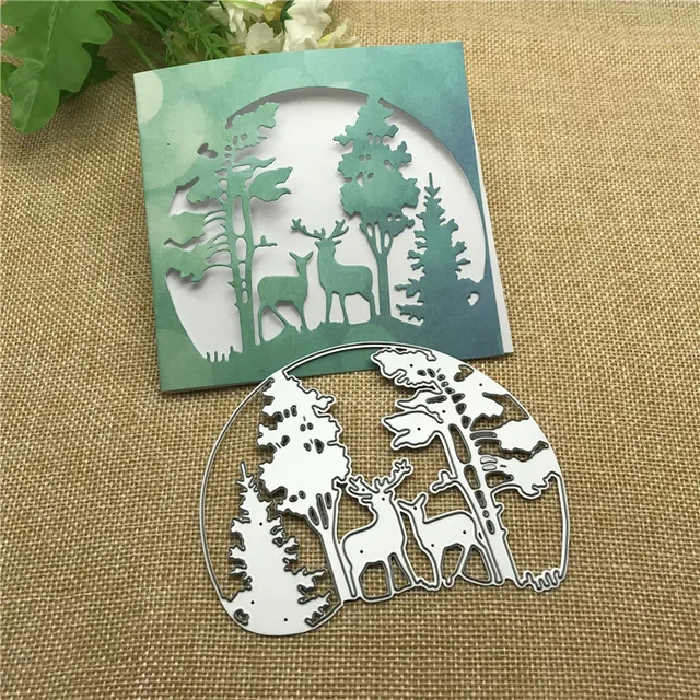 Julyarts Frame Tree Animal Die Cuts For Card Making Stencils For Diy  Scrapbooking Album Decorative Paper Cards Craft Engraving - AliExpress