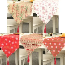 

table runner luxury linen printing family wedding banquet holiday table decoration tablecloth placemat christmas decoration