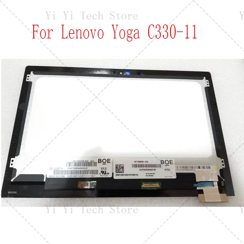 11 6 ЖК-сенсорный экран в сборе для Lenovo Yoga C330-11 Touch дигитайзер 2LGT204000012 | Компьютеры и