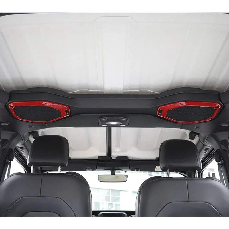 Красный для Jeep Wrangler JL Топ динамик аудио звук отделка