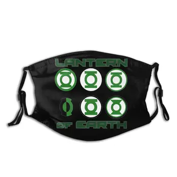 

Graphic Print Green Lantern Of Earth With PM2.5 Filters Mouth Mask Mouth Muffle Anti Haze Dust Protection Mask