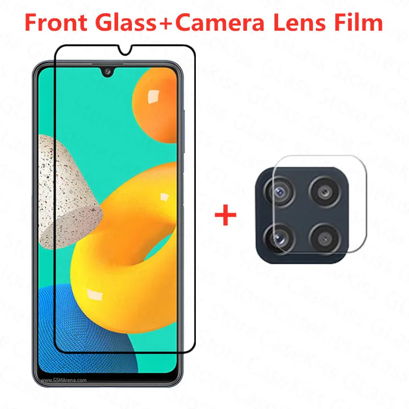 Full Cover Tempered Glass For Samsung Galaxy M32 M12 M21 M31s Lens Film Screen Protector for Samsung M32 6.4'' Protective Glass cell phone screen protector Screen Protectors