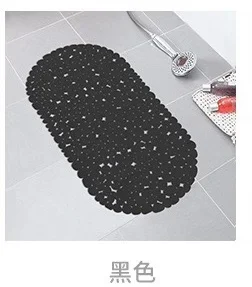 black Sholisa 69x35 см скандинавский ПВХ стиль нескользящий мягкий коврик для ванной комнаты безопасный коврик для душа пластиковый точечный коврик для ванной комнаты - Цвет: black